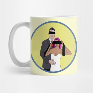 Married Engagement Love Funny Cartoon Wedding Mug